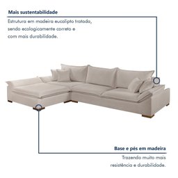 Sofá de Canto 6 Lugares 330cm X 125cm - 8