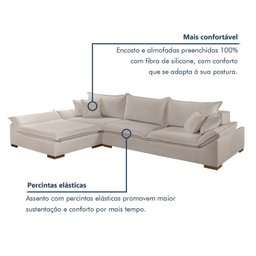 Sofá de Canto 6 Lugares 330cm X 125cm - 10