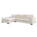 Ver imagem 3 de Sofá de Canto 6 Lugares com Chaise Modulado Esquerdo 320cm Bouclé Branco Dominique