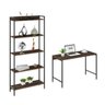 Kit Industrial 2 Peças Escrivaninha com Estante Active Yescasa - 4