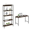 Ver imagem 4 de Kit Industrial 2 Peças Escrivaninha com Estante Active Yescasa