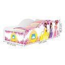 Ver imagem 3 de Cama Carro Solteiro Mdf 197x92 Cm 1155 Princesas Decmade