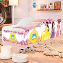 Ver imagem 2 de Cama Carro Solteiro Mdf 197x92 Cm 1155 Princesas Decmade