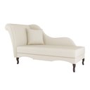 Ver imagem 5 de Divã Recamier Chaise Longue Valentina Clássico com Pés de Madeira Bouclê Bege - Desk Design