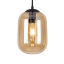 Ver imagem 3 de Pendente Moderno Glass 60cm 12 Vidros Âmbar C Lâmp. Led