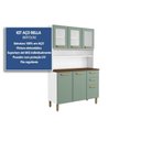 Ver imagem 2 de Cozinha Compacta Bella C/ 6 Portas (3 C/ Vidro) e 2 Gavetas 120cm Branco - Bertolini