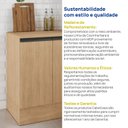 Ver mais imagens de Balcão 2 Portas 70cm com Tampo Nara CabeCasa MadeiraOriginals