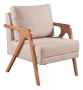 Ver imagem 3 de Kit 2 Poltronas Mona Sued Bege - Kimi Design