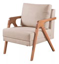 Ver imagem 2 de Kit 2 Poltronas Mona Sued Bege - Kimi Design