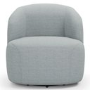 Ver imagem 3 de Kit 02 Poltronas Giratória Orgânica para Sala Living Heidy F04 Linho Cinza - Lyam Decor