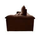 Ver imagem 2 de Sofá Retrátil Reclinável Grécia 2,70m Suede Velut Marrom Molas no Assento - King House