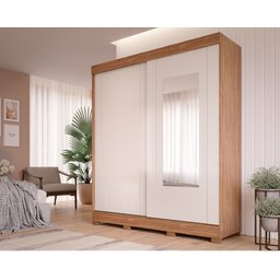 Roupeiro Ilheus 2pts Slide - Cinamomo/off White Panan Industria de Madeiras e Moveis Ltda - 1