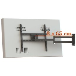 SUPORTE TV 10" a 56" BRAÇO LONGO VESA 400X400 4 MOV PRETO - 9