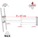 Ver imagem 5 de SUPORTE TV 10" a 56" BRAÇO LONGO VESA 400X400 4 MOV PRETO