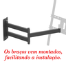 SUPORTE TV 10" a 56" BRAÇO LONGO VESA 400X400 4 MOV PRETO - 3