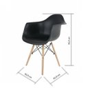 Ver imagem 4 de Kit 2 Cadeiras Eames Arm Dsw-m Branco