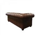 Ver imagem 3 de Sofá 3 Lugares com Tachas em Couro Legítimo Chesterfild