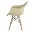 Ver imagem 5 de Kit 2 Cadeiras Eames Arm Dsw-m Bege/Fendi