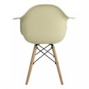 Ver imagem 2 de Kit 2 Cadeiras Eames Arm Dsw-m Bege/Fendi