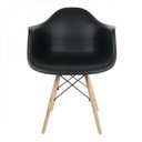 Ver imagem 6 de Kit 2 Cadeiras Eames Arm Dsw-m Empório Tifanny Preto