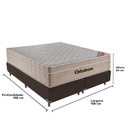 Ver imagem 3 de Cama Box e Colchão Airtech Springpocket Molas Ensacadas Queen Ortobom: Marrom
