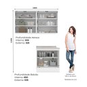 Ver imagem 4 de Lavanderia Modulada 3 Peças com Tampo Americana Henn
