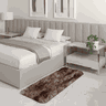Tapete Passadeira Quarto Antiderrapante Mesclado Marrom 50 X 140 Cm - 1