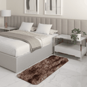 Ver imagem 1 de Tapete Passadeira Quarto Antiderrapante Mesclado Marrom 50 X 140 Cm