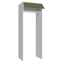 Ver imagem 5 de Porta-geladeira 83 Cm 1 Porta Basculante Branco/verde Vik Madesa