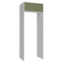 Ver imagem 1 de Porta-geladeira 83 Cm 1 Porta Basculante Branco/verde Vik Madesa