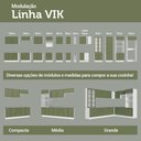 Ver mais imagens de Porta-geladeira 83 Cm 1 Porta Basculante Branco/verde Vik Madesa