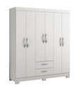 Ver imagem 1 de Guarda-Roupa 6 Portas NT 5130 Branco - Notável