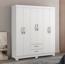 Ver imagem 2 de Guarda-Roupa 6 Portas NT 5130 Branco - Notável