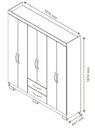 Ver imagem 6 de Guarda-Roupa 6 Portas NT 5130 Branco - Notável
