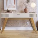 Ver imagem 2 de Aparador para Sala 1 Gaveta 136 Cm Riviera Off White Freijo Colibri