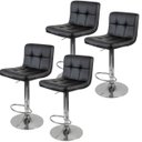 Ver imagem 1 de Kit 4 Banquetas Gomos para Cozinha 3-35 Cor:Preta