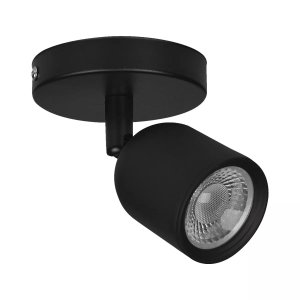 Led Spot Sobrepor Preto 7w 630lm Bivolt 6500k