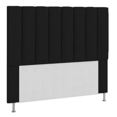 Cabeceira Queen Estofada Cancun Preto