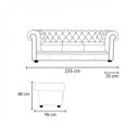 Ver imagem 6 de Sofá 3 Lugares com Tachas em Couro Legítimo Chesterfild