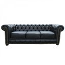 Ver imagem 4 de Sofá 3 Lugares com Tachas em Couro Legítimo Chesterfild