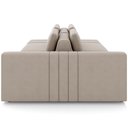 Ver imagem 4 de Sofá Ilha com Puff para Sala Living 285cm Amber M03 Veludo Bege - Lyam Decor