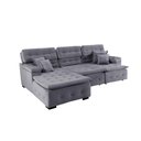 Ver imagem 5 de Sofá Retrátil e Chaise Orlando 280x210 Chumbo