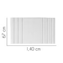 Ver imagem 2 de Painel Estofado Luxo Grécia 140cm Casal para Cama Box Corino Branco - Gat Magazine