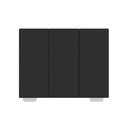 Ver imagem 5 de Armário Lavanderia Com 3 Portas 90 Cm Mp5034 Preto/Branco