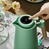Garrafa Térmica com Termômetro 1l Cabo para Madeira Chá Café Cor:verde - 3