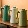 Garrafa Térmica com Termômetro 1l Cabo para Madeira Chá Café Cor:verde - 7