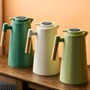 Ver imagem 7 de Garrafa Térmica com Termômetro 1l Cabo para Madeira Chá Café Cor:verde