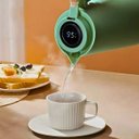Ver imagem 4 de Garrafa Térmica com Termômetro 1l Cabo para Madeira Chá Café Cor:verde