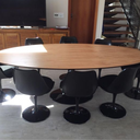 Ver imagem 3 de Mesa de Jantar Tulipa Saarinen Oval 244x137 Cm Tampo Freijó Linn Design Decor Preto