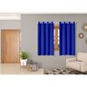 Cortina Oxford 2,80m X 1,80m Apartamento para Sala Quarto Janela Cozinha Decorativa Azul - 2
